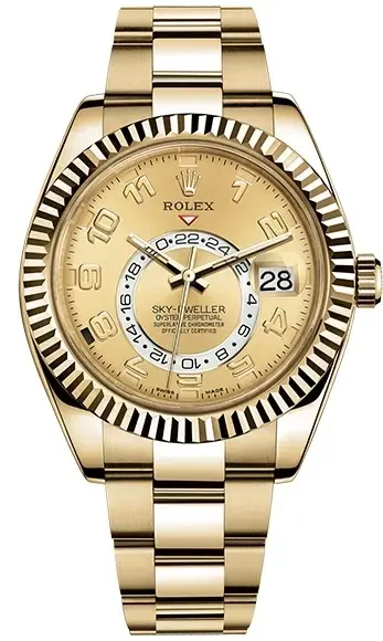 Rolex Sky-Dweller 18K Yellow Gold Men's Watch