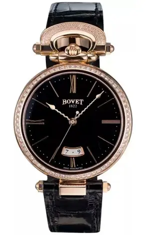 Bovet Amadeo Fleurier Collection Motiers 18K Rose Gold & Diamonds Lady's Watch
