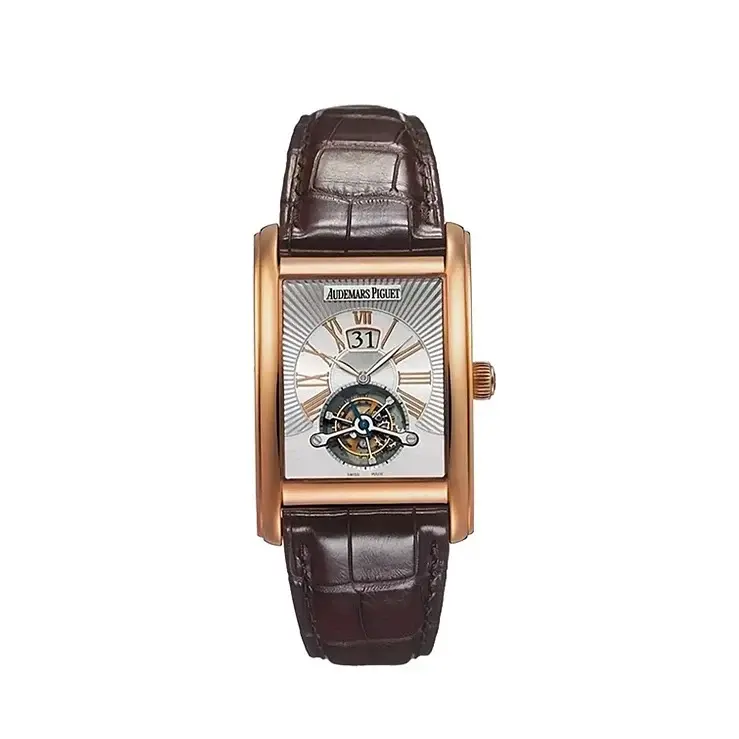 Audemars Piguet Edward Piguet Tourbillon Large Date 18K Rose Gold Men's Watch