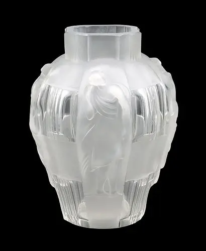 Curt Schlevogt (1869-1959) American/Bohemian, 1930s "Ingrid" Art Glass Vase