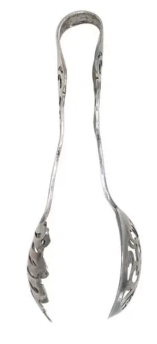 Watson Silver Company "Commonwealth" Sterling Silver Ice Tongs - 2.215 ozt.