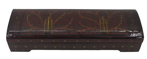 Vintage Burmese Lacquered Storage Box