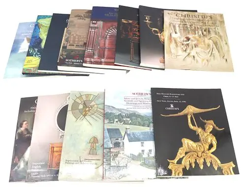 (13) Vintage Sotheby's and Christie's Art Auction Catalogue
