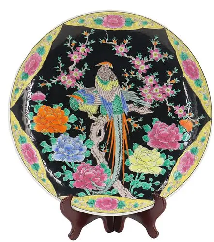 Japanese Polychrome Enameled Porcelain Charger