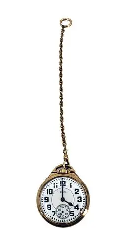 Antique Elgin 10K Gold-Filled Open Face Railroad Style Pocket Watch