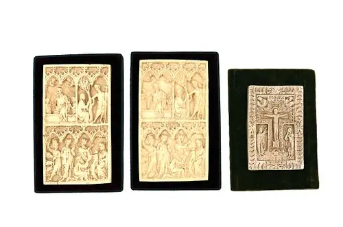 (3) Molded Resin Religious Plaques