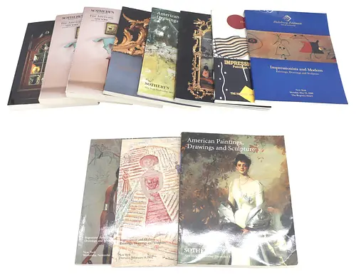 (11) Vintage Sotheby's and Fielding's Art Auction Catalogues