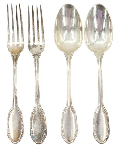 (4) Pieces Antique French Gustave Keller .950 Silver Cutlery - 12.530 ozt.