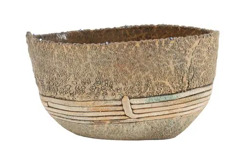 Jim Kraft (Born 1949) American, Studio Pottery Ovoid Open Sculpture