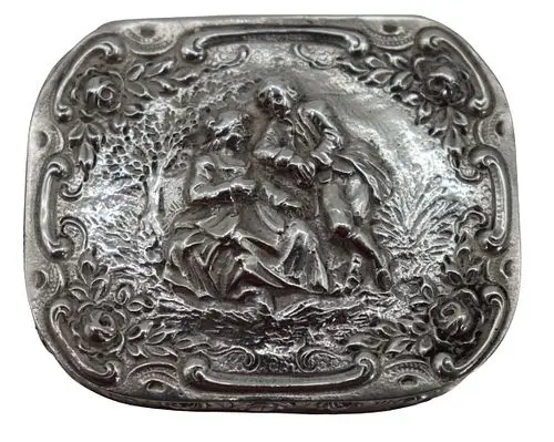 Antique German .830 Silver Trinket Box - 2.015 ozt.