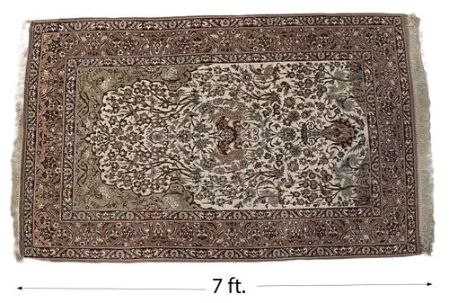 Persian Isfahan Silk Rug