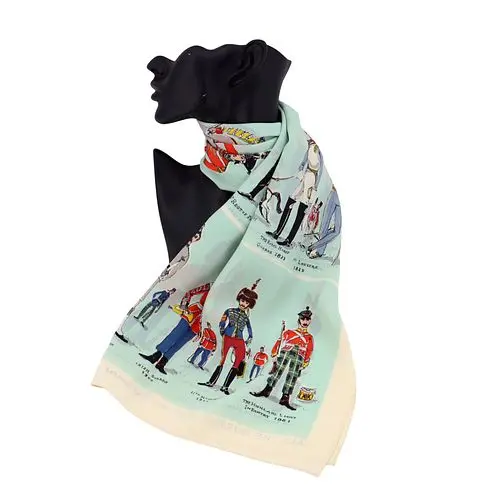 Jacqmar Silk Scarf "All the Queen's Men"