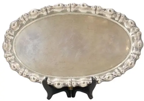 Antique Silverplated Serving Tray