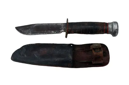 Vintage Marble Hunting Knife and Sheath