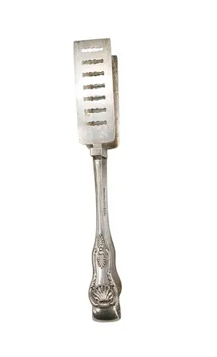 Antique Bailey & Kitchen Sterling Silver Asparagus Tongs - 7.485 ozt.