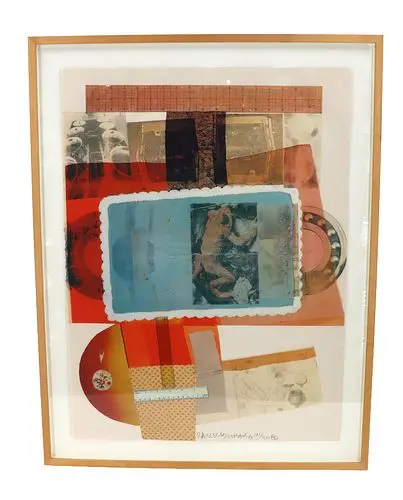 Robert Rauschenberg (1925-20008) American, Mixed Media Abstract "Edison