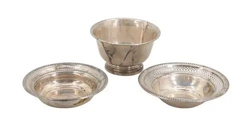 (3) Vintage American Sterling Silver Vessels - 7.555 ozt.