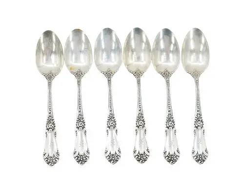 (6) Antique Reed & Barton "La Marquise" Sterling Silver Spoons - 5.565 ozt.