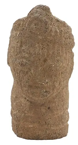Pre-Columbian Weathered Carved Stone Head