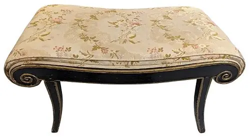 Vintage French Louis XV Style Vanity Bench