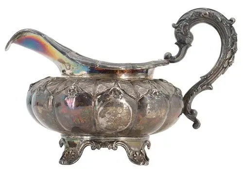 Antique English Emes & Barnard Sterling Silver Creamer - 8.050 ozt.