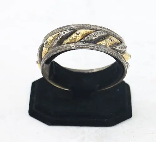 Moroccan Gold and Silver Moon and Sun Bracelet