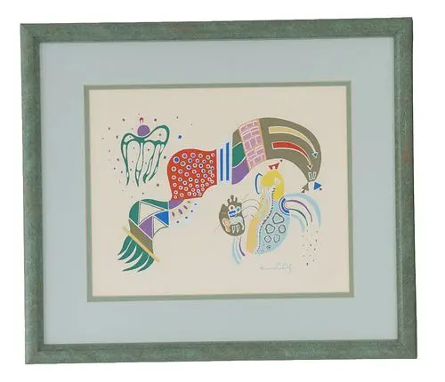 After Wassily Kandinsky (1866-1944) Russian, Serigraph "Tempered Elan"