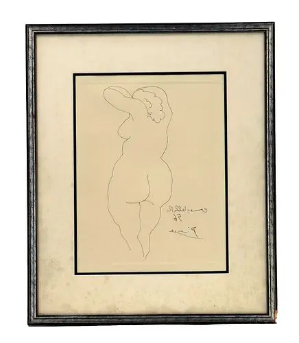 After Pablo Picasso (1881-1973) Spanish, Etching Print "Femme vue de Dos"