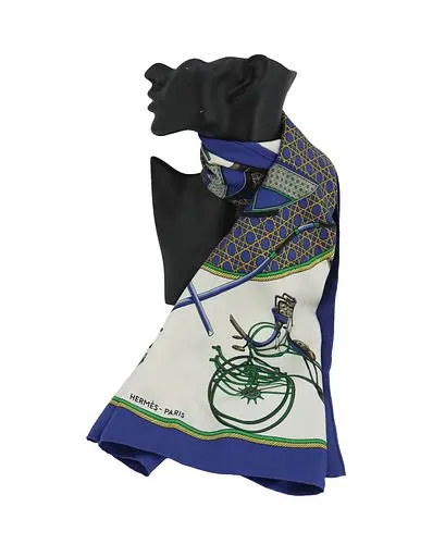 Hermes "Les Voitures a Transformation" Silk Scarf