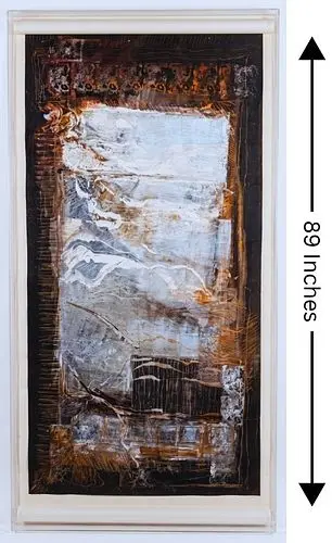 Chris Ranes (1929-2002) Polish/American, Large 1979 Abstract Mixed