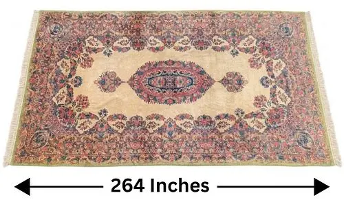 Persian Kerman Hand Knotted Wool Area Rug