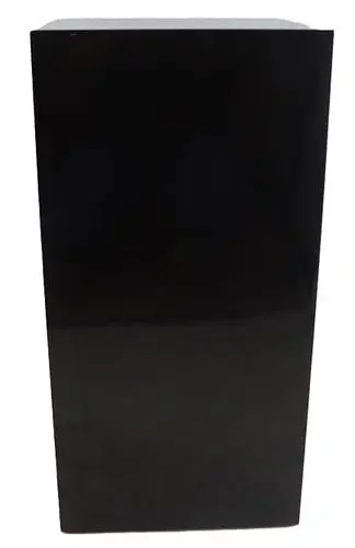 Mid Century Modern Black Lacquered Wood Display Pedestal