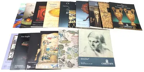 (16) Vintage Sotheby's and Christie's Art Auction