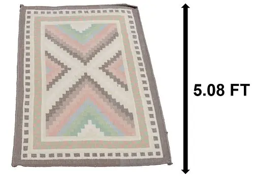 Modern Indian Flat-Weave Kilim Wool Rug