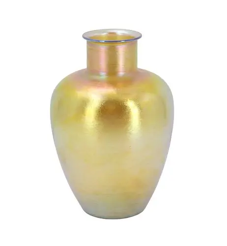 Tiffany Studios Gold Favrile Glass Cabinet Vase
