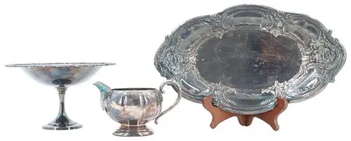 (3) Silverplated Tableware Items