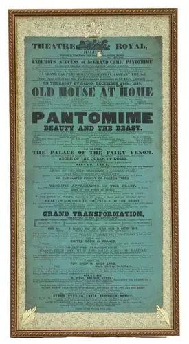 Theatre Royal, Halifax "Beauty and the Beast" Broadside Playbill