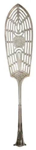 Antique English Georgian Sterling Silver Fish Slice Server - 3.765 ozt.