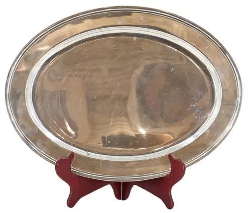 Antique Tiffany & Co. Sterling Silver Serving Tray - 66.345 ozt.