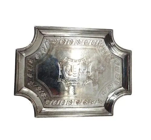 19th Century British Sterling Silver Tray - 8.435 ozt.