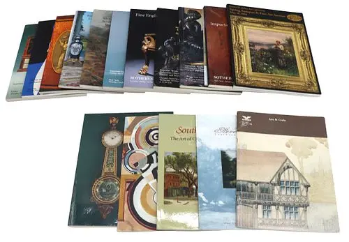 (17) Vintage Art and Decor Auction Catalogues for Various Auction Houses