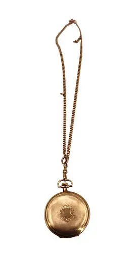 Antique Waltham 14k Gold Case Pocket Watch on 14k Gold Chain