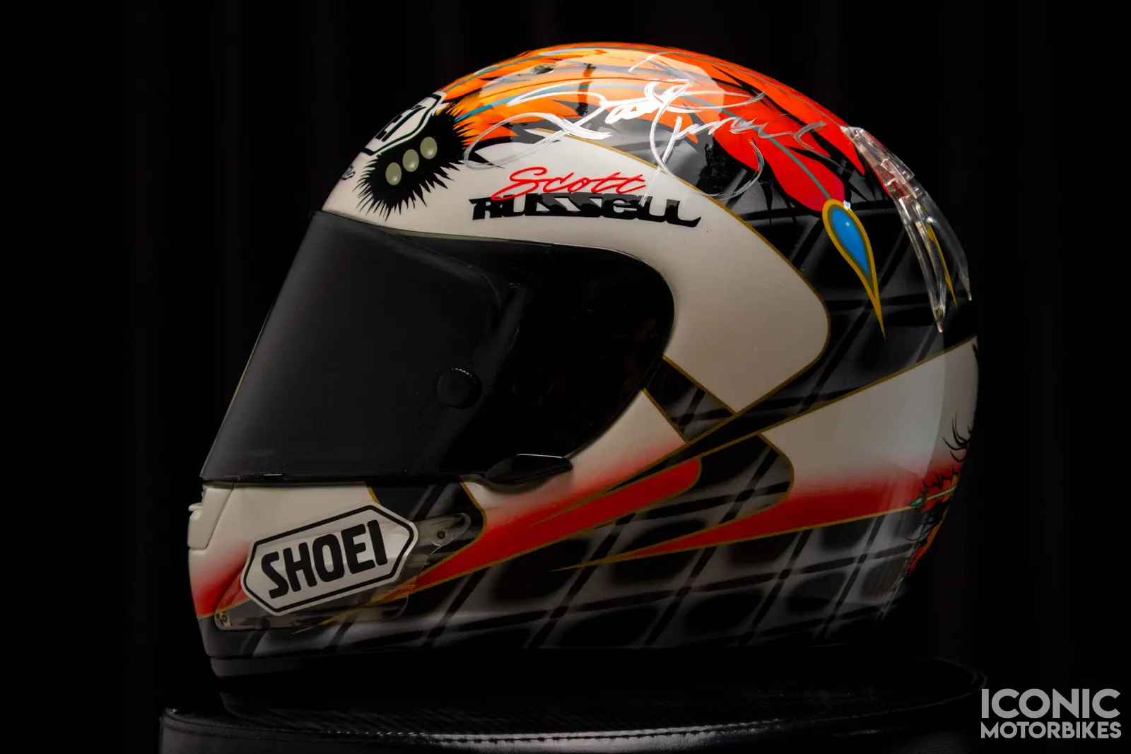 No Reserve – 1996 Signed Scott Russell Shoei Helmet