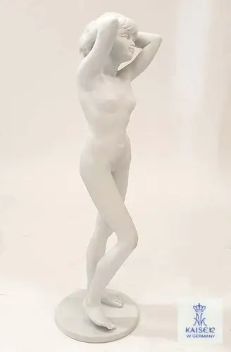 Nude Standing, German Kaiser Porcelain Figurine, Signed