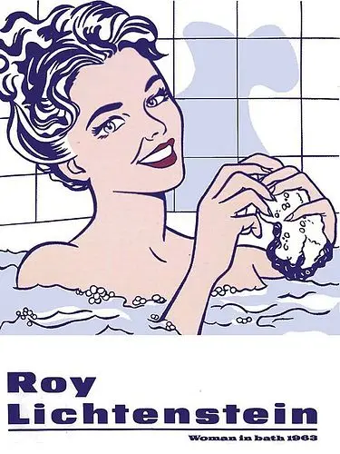 A Large Roy Lichtenstein Exhibition Poster Print, Woman in Bath
