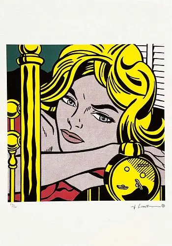ROY LICHTENSTEIN's Blonde, A Limited Edition Lithography Print