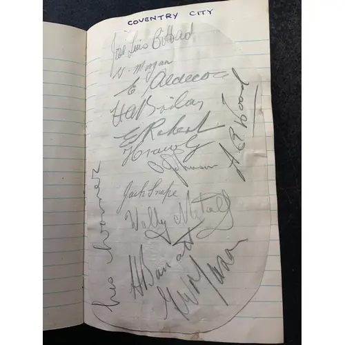 1940s Football Autograph Book: Nice old autograph book which...