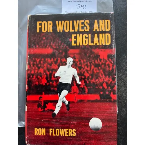 Ron Flowers Wolves + England Signed Football Book: Book name...