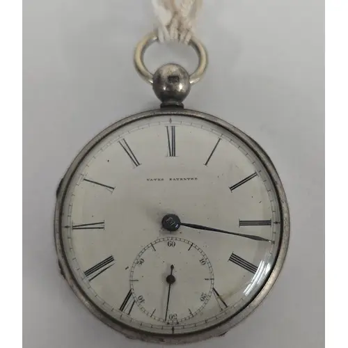 A rare 1/2 sec. beat patent key wind pocket watch by Thomas ...