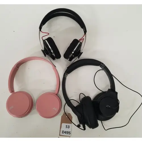 THREE PAIRS OF HEADPHONES comprising Sennheiser Momentum On-...